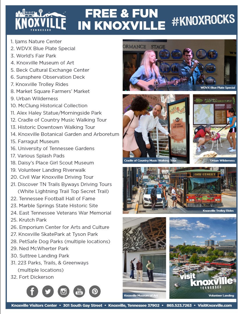 Free Things to do in Knoxville TN